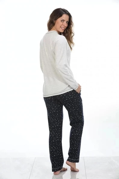 Etoile Kadın Pamuklu Pijama Takımı - Resim 4