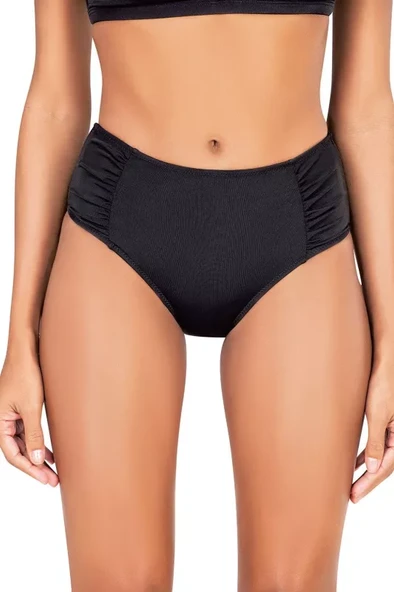 Louren Yanı Büzgülü Tek Alt Bikini ürün görseli 1