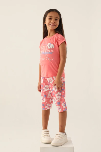 Roly Poly 3408 Pamuklu Kısa Kollu Garson Kız Pijama Takımı ürün görseli 1