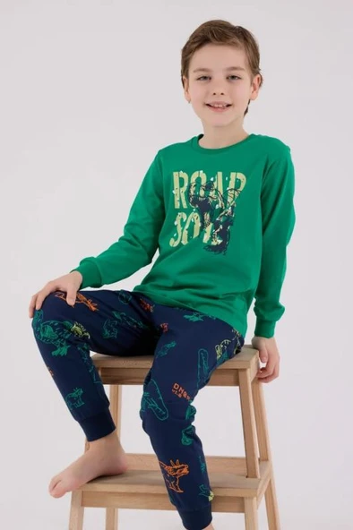 Roly Poly Erkek Çocuk Uzun Kol Pijama Takımı 3672-G ürün görseli 1