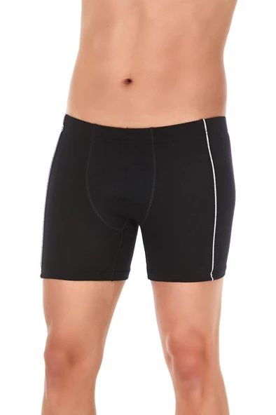 YILDIZ106 MODAL LİKRALI BİYELİ BOXER SİYAH ürün görseli 1