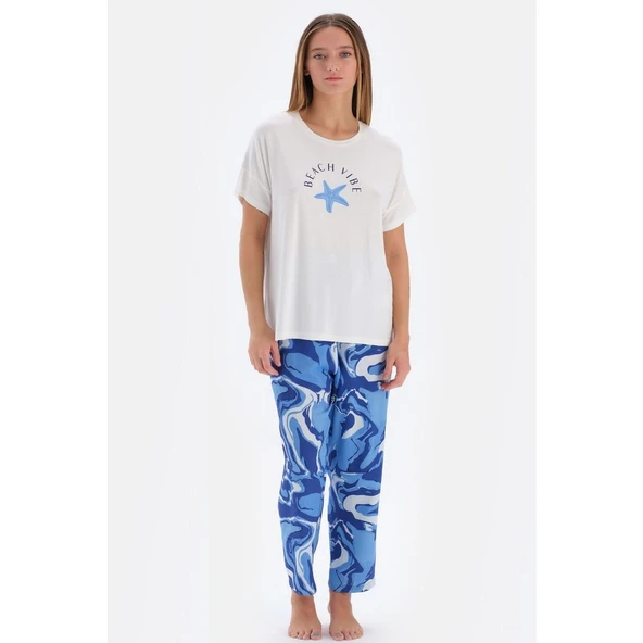 Eros 33540 Pamuklu Kısa Kollu Kadın Pijama Takımı ürün görseli 1