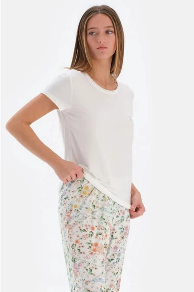 Eros 33570 Pamuklu Kısa Kollu Kadın Pijama Takımı ürün görseli 1