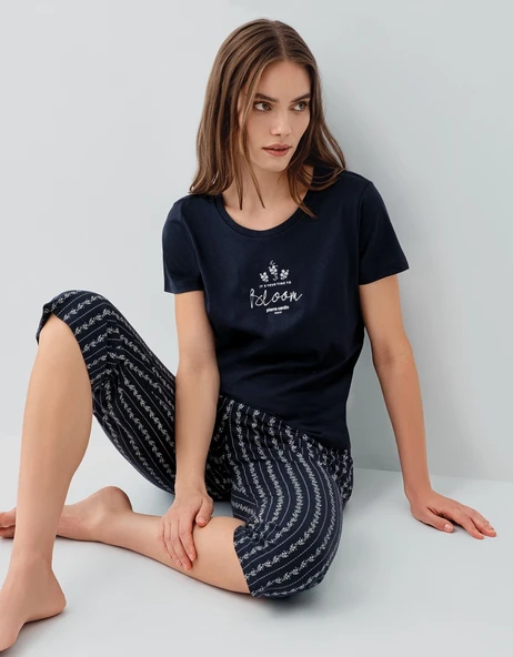 Pierre Cardin 9207 Kadın Kısa Kollu Kapri Takım ürün görseli 1