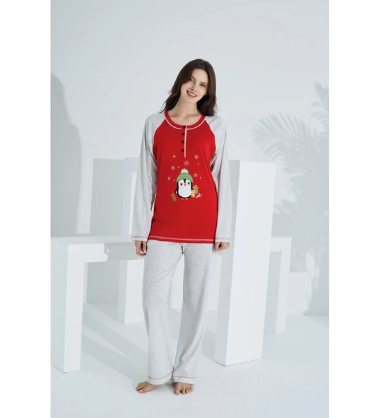 Etoile Kadın Pamuklu Pijama Takımı - Resim 4