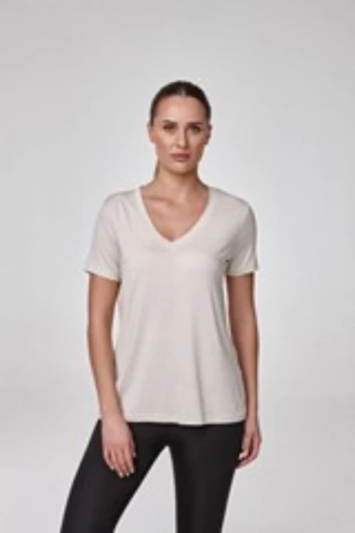 Relactive Kadın Kısa Kollu V Yaka T-Shirt ürün görseli 1