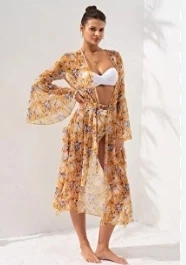 Pierre Cardin Belden Bağlamalı Uzun Kimono  231812-D ürün görseli 1