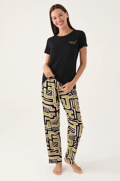 Pierre Cardin 8818 Kısa Kollu Kadın Pijama Takımı ürün görseli 1