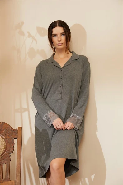 LOUREN DANTELLİ PATLI GECELİK - Resim 3