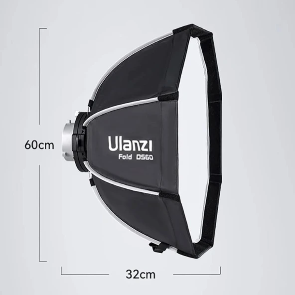 Ulanzi DS60 60cm Bowens Mount Octagon Softbox L067 - Resim 3