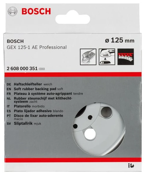 Bosch 125 mm Zımpara Tabanı GEX 125-1 AE ürün görseli 1