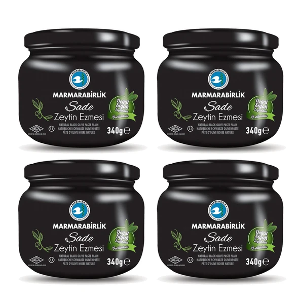 Marmarabirlik Zeytin Ezmesi 340 gr Sade x 4 Adet ürün görseli 1