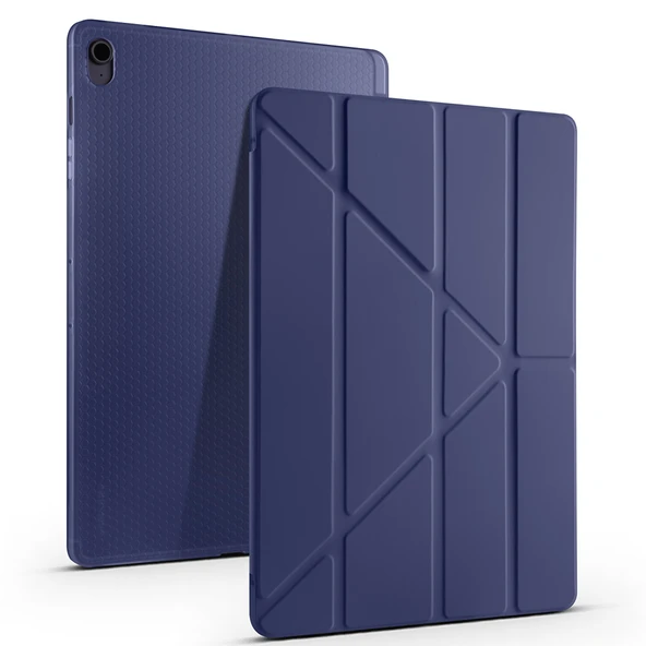 Samsung Galaxy Tab S11 Ultra X930 14.6 İnç Katlanabilir Kalemlikli Standlı Akıllı Kılıf  Lacivert ürün görseli 1