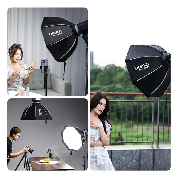 Ulanzi DS60 60cm Bowens Mount Octagon Softbox L067 - Resim 6