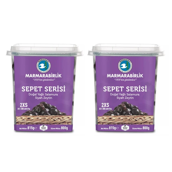 Marmarabirlik Sepet Serisi Yağlı Salamura (2XS) 800 gr x 2 Adet ürün görseli 1