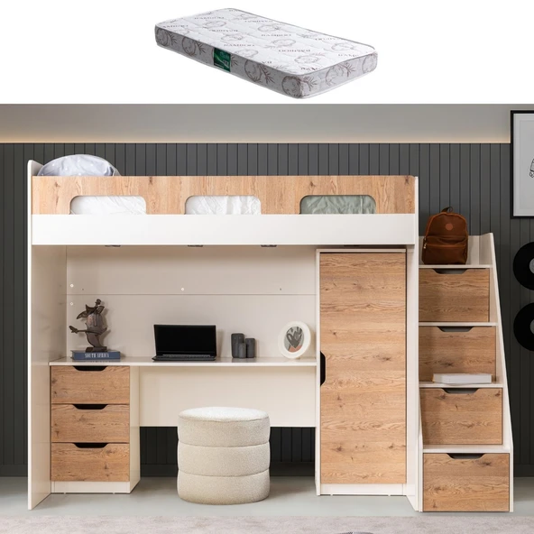 Ranza, Münih Ranza Masa Dolap - Ceviz - 1 Adet Comfort Yatak ürün görseli 1