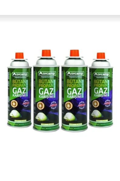 Orcamp orgaz Kts-227 gaz kartuşu 4 lü set ürün görseli 1