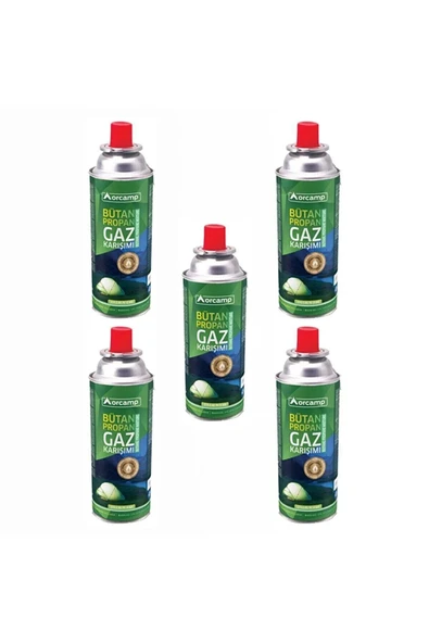 ORGAZ 227 gram Uzun Tüp Gaz Kartuşu - 5 Li Paket ürün görseli 1