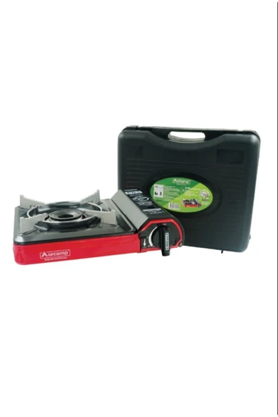 Çantalı CK-505 Portatif Ocak 25x34 cm Kırmızı ürün görseli 1