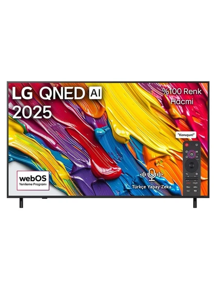 LG 65QNED82A6B 65'' 164 Ekran Uydu Alıcılı 4K Ultra HD webOS QNED TV ürün görseli 1
