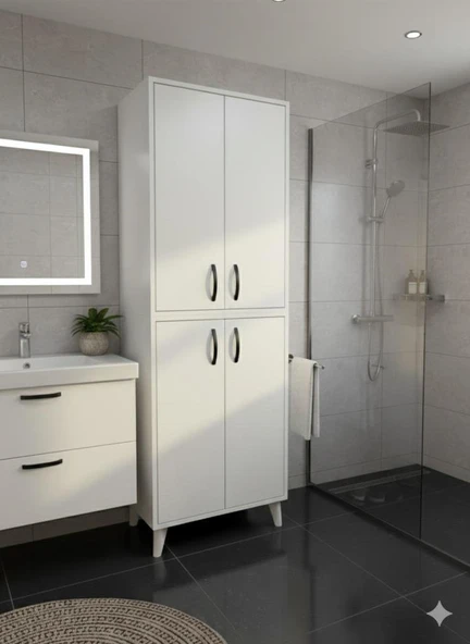 Urla Banyo Dolabı,Havlu Dolabı Banyo Mobilyaso ürün görseli 1