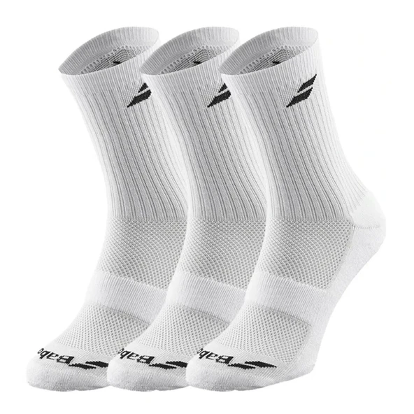 Babolat Unisex 43/46 Beyaz 3'lü Çorap ürün görseli 1