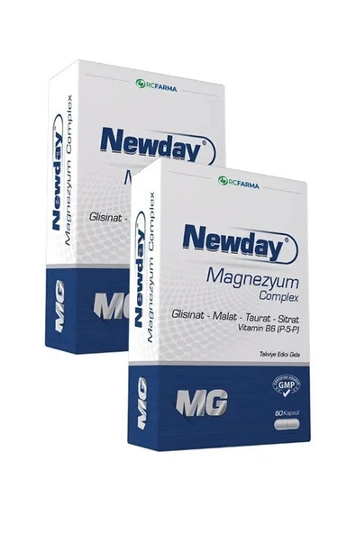 Newday Magnezyum Complex 60 Kapsül 2'li ürün görseli 1