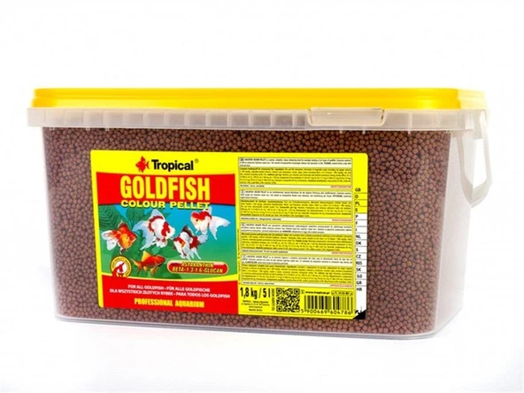 Tropical GoldFish Colour Pellet 5 Lt / 1,8 Kg ürün görseli 1