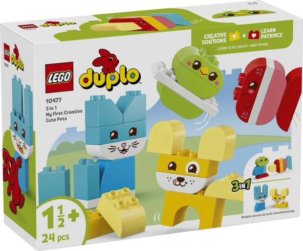 LEGO Duplo 10477 3 in 1 My First Creative Cute Pets ürün görseli 1