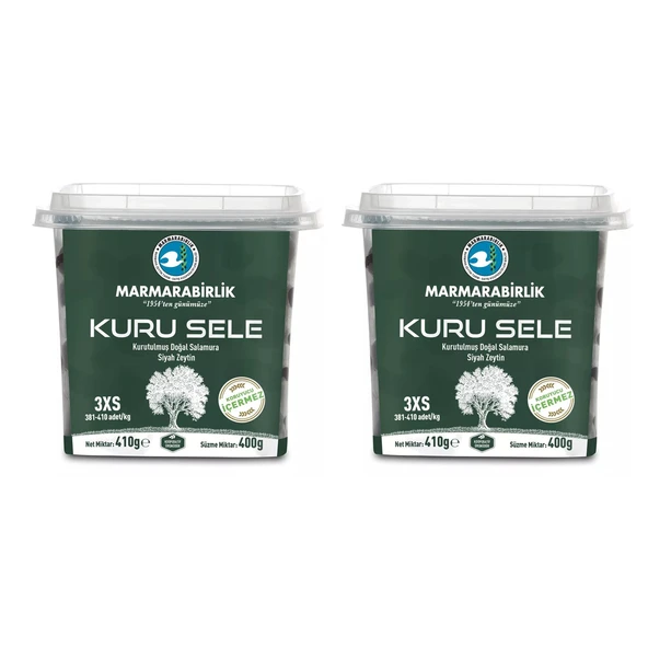 Marmarabirlik Kuru Sele Zeytin 400 g. 3XS x 2 Adet ürün görseli 1