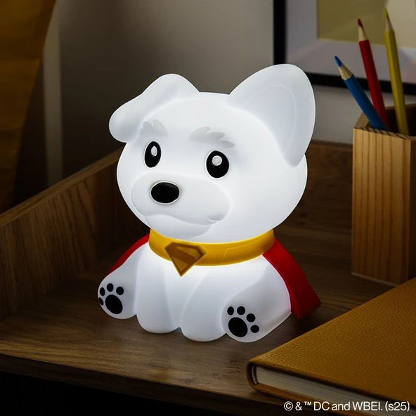 Paladone Superman Krypto SquishyGlo Şarjlı Silikon Lamba ürün görseli 1
