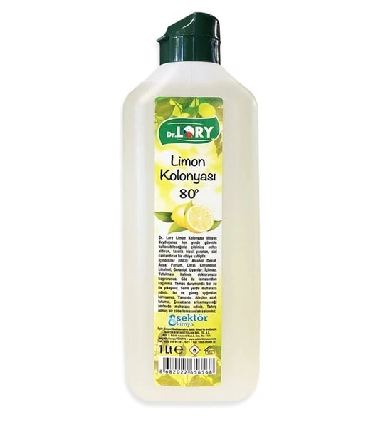 Dr. Lory Limon Kolonyası 80 Derece 1 Litre ürün görseli 1