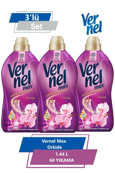 Vernel Max Orkide 1.44l 60 Yıkama 3'lü Set ürün görseli 1