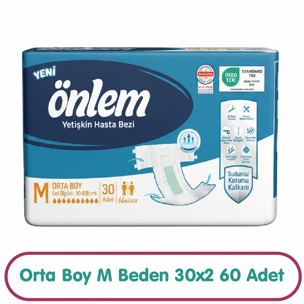 Önlem Hasta Bezi M Beden 30x2 60 Adet ürün görseli 1