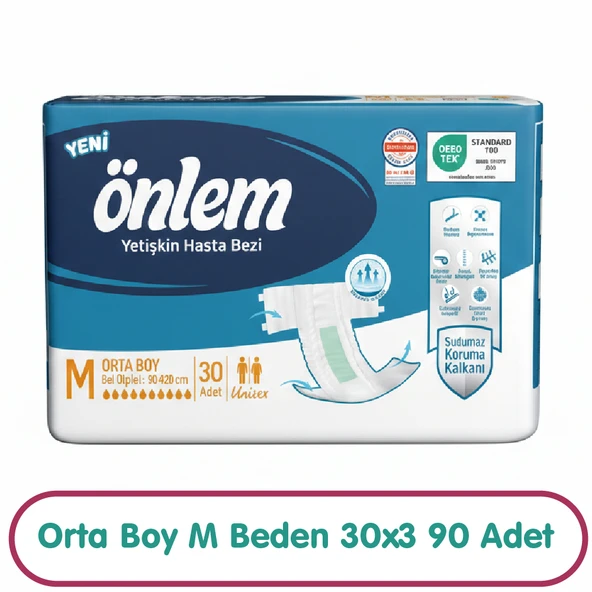 Önlem Hasta Bezi M Beden 30x3 90 Adet ürün görseli 1