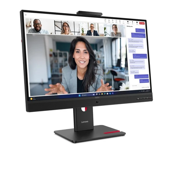 Lenovo ThinkVision T27QD-4v 64B8UAR1TK 27inç 120Hz RJ45 (10/100/1000M) WebCam Speaker Mikrofon 4ms 2K 2560x1440 QHD Pivot IPS Monitör ürün görseli 1