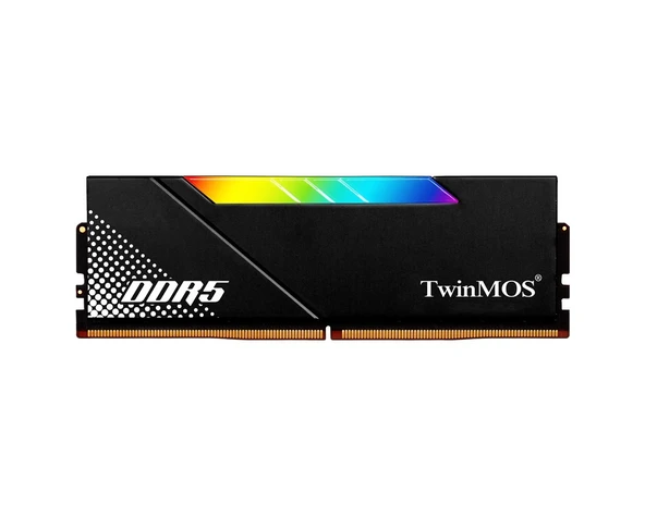 16GB TwinMOS 6000MHz CL36 Soğutuculu (TMD516GB6000URGB36B) DDR5 RGB PC Ram Black ürün görseli 1