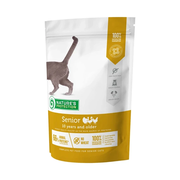 Nature's Protection Senior Kümes Hayvanlı Yaşlı Kedi Maması 400gr ürün görseli 1