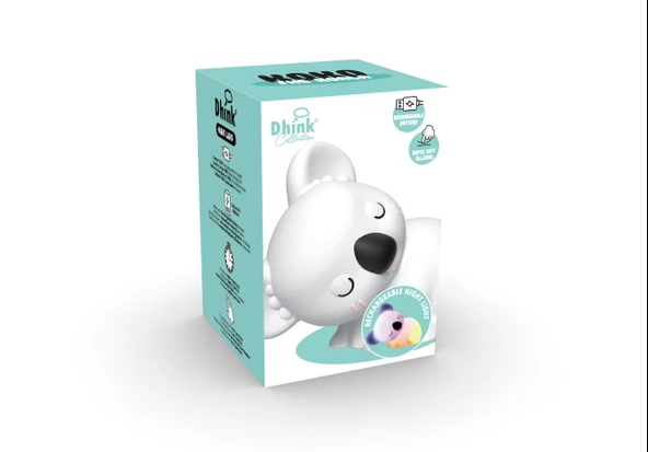 Dhink Silikon Şarjlı Gece Lambası Koala Coco - Resim 3