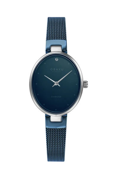 Obaku Denmark V312LXCLML Quartz Hasır Kordon Lacivert 24 mm Kadın Kol Saati ürün görseli 1