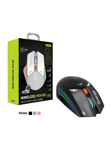 Wireless Mouse Renkli Bwm1 - Resim 2