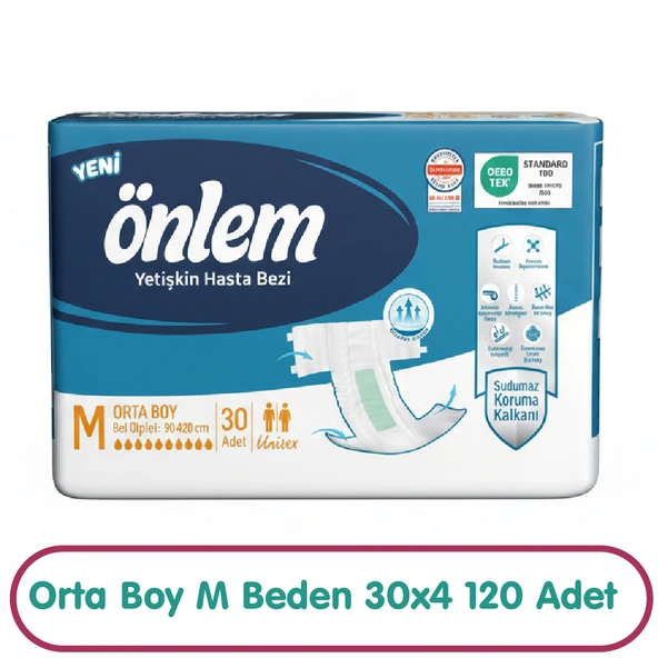 Önlem Hasta Bezi M Beden 30x4 120 Adet ürün görseli 1