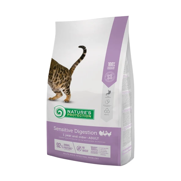 Nature's Protection Sensitive Hassas Sindirim Kümes Hayvanlı Yetişkin Kedi Maması 2kg ürün görseli 1