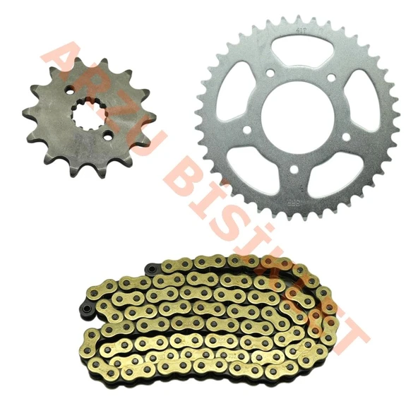 ÖN - ARKA DİŞLİ SET ZİNCİR [14T / 41T] [520-O] 106 BAKLA - CF MOTO NK 250 - SR 250 ürün görseli 1