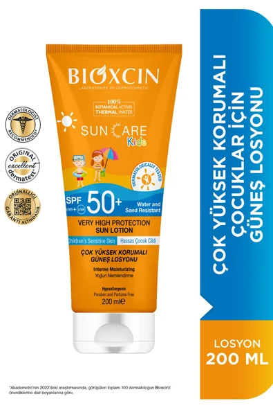 BİOXCİN SUNCARE KİDS LOSYON SPF50 200 ML ürün görseli 1