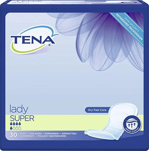 TENA LADY SUPER 5 DAMLA KADIN MESANE PEDİ 30LU ürün görseli 1