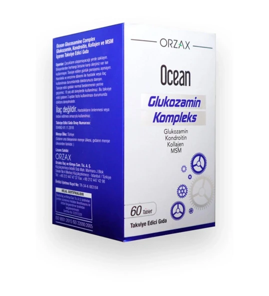 OCEAN GLUCOSAMINE COMPLEX 60 TABLET ürün görseli 1