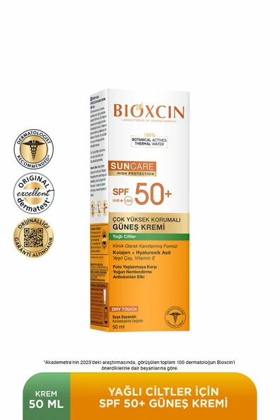 BİOXCİN SUNCARE KURU YAĞLI CİLTLER İÇİN KREM SPF50 50 ML + SPREY 200 ML - KOFRE ürün görseli 1