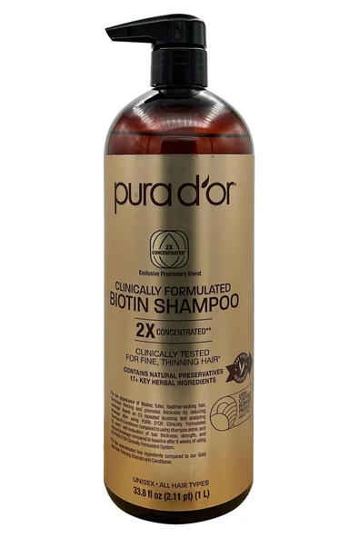 Pura D’or Biotin İnce Telli Saçlar İçin Şampuan 1LT ürün görseli 1