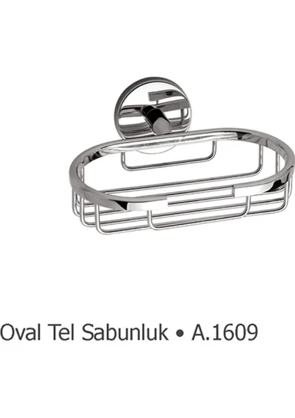DUXXA Proje Rozetli Oval Tel Sabunluk ürün görseli 1